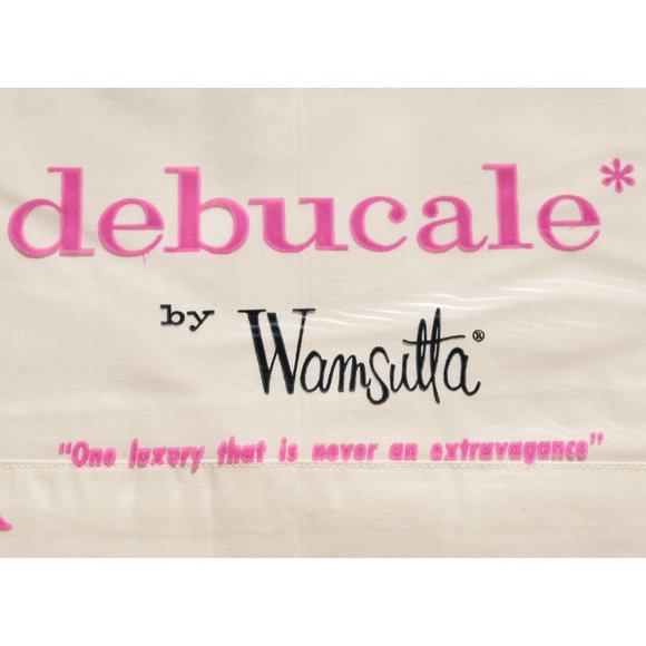 SOLD•NOS Wamsutta Debucale Full Flat Sheet 81 x 108 Double Off-White Percale Vtg - Picture 3 of 5